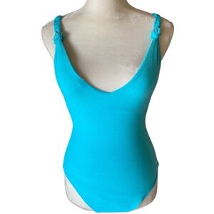 Sanctuary Swim Terrycloth High Leg One Piece
Swimsuit Sz XS